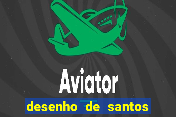 desenho de santos para colorir